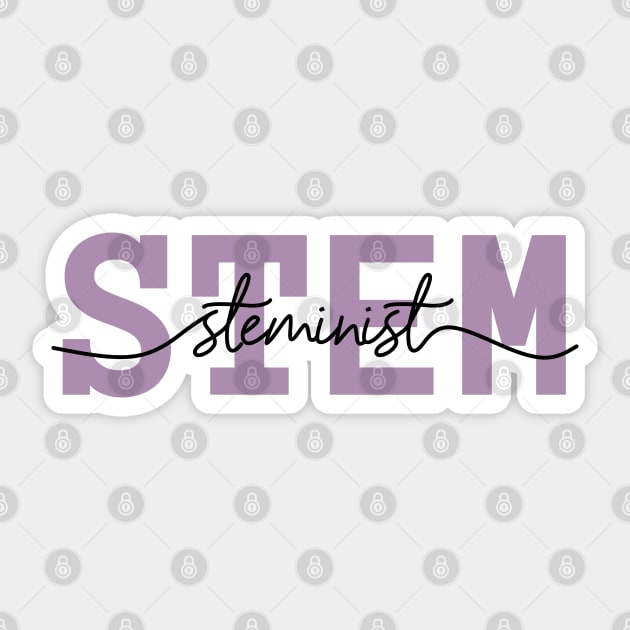 STEM girl - steminist Sticker by nanarts